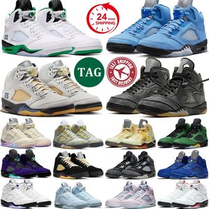 Designer Jumpman 5 badmintom Mens Basketball Shoes sail DJ Khaled x We The Bests Olive Black Muslin Lucky Green UNC tennis Men Trainers 5s tennis shoes Sneakers dhgate