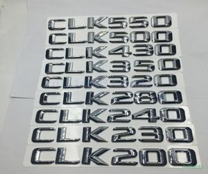 För Mercedes Benz CLK200 CLK230 CLK240 CLK280 CLK320 CLK350 CLK430 CLK500 CLK550 bakre svans Emblem Numbers Badge Sticker8068039