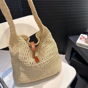 Bolsa de palha casual saco de praia bolsa bolsa bolsa bolsa de bolsa icare lafite palha ganchada e bolsa de compras grande para mulher masculina mal