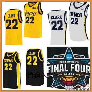 Anpassad 22 Caitlin Clark Jersey Iowa Hawkeyes kvinnor college baskettröjor män barn damer svart vitt gult vilket namn meddelande US 2024 kvinnor barn ungdom män mtxn