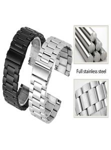 Universal Full Solid stainless steel strap Couple Watch Band Suitable for men and women buckle snaps high quality5675079