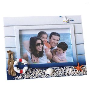 Frames Mediterranean Po Frame Rustic Picture Ornament Nautical Style Desktop