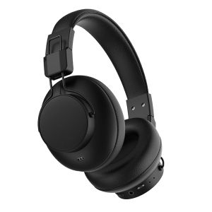 Mikrofone Bluetooth -Kopfhörer über Ohr, drahtlose Kopfhörer mit Mikrofon und faltbarem leichtem Headset mit tiefen Bas