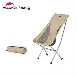 Camp Furniture Naturehike Outdoor YL0506 Aluminum Alloy Folding Moon Chair Ultra Light Wear Resistant Comfortable Breathable Backrest