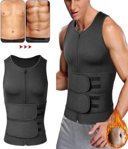 Allenatore in vita da uomo Sauna giubbotto fitness Corset Addome Slimming Body Belly Riducing Speauto Shirt Shirt Fremmer Belt6122998