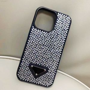 Casos de telefone celular Glitter Luxury for iPhone 15 Pro Max I 14 12 11 14Promax 13 14Pro designer de moda Bling Sparkling Rhinestone Diamond Q240408