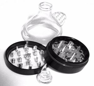 56mm Aluminum Alloy Metal Funnel Grinder 4 Parts Tobacco Herb Spice Grinder Hand Cracker Muller FOR VAPORIZER Hand tabacco Smoking5317973