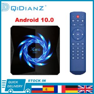 Box X96Q Max Android 10.0 Smart TV Box 4K Wireless WiFi 4GB BT 5,0 CAR CORE HDR Allwinner H616 Media Player