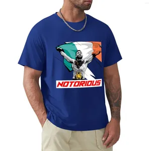 Polos de polos masculinos Notório MC Gregor vencendo camiseta de bandeira Kawaii Roupe