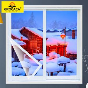 Films EROCACA Window Insulation Screen EVA Window Film Transparent Soft Glass Film For Window Warm in Winter and Cool in Summer