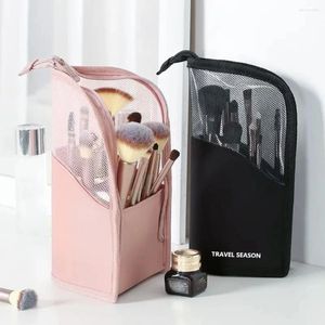 Bolsas de cosméticos 1pc de alta capacidade de maquiagem de maquiagem Bolsa organizadora para mulheres - portátil e fácil de usar