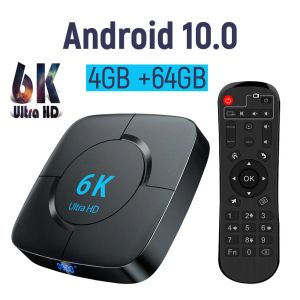 Caixa de TV Smart Box Android 10 2.4G 5.8G WiFi 6K HDR cinemagrado UltraHD Picture Quality 16G 32G 64G Receiver de TV Player Player Player