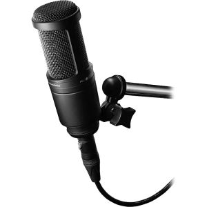 Microfones para audiotechnica AT2020 Microfone de estúdio em forma de coração em forma de coração, preto