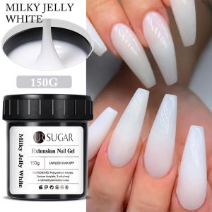 Kits Ur Sugar 150g Jelly Gel Building Nail Extension Gel Cream White Soft Cover Shade Pink White Fast Extending Uv Nail Hard Gels