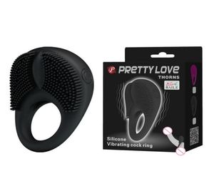 Men039S silikon vibrerande kuk ringtid varaktig penis ring vibrator för par klitoris stimulering orgasm sex leksak9251894