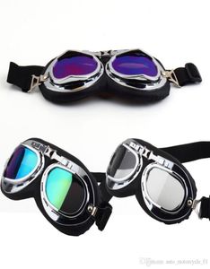 Scooter Pilot Goggles Helmet Vintage Antiuv Motorcycle Glasses Spedizione rapida 8979685