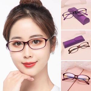 Sunglasses WIith Glasses Case Anti-Blue Light Reading Blue Ray Blocking Eye Protection Optical Spectacle Eyeglass PC Ultralight