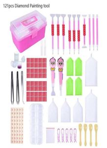 121pcs Multi 5D Diamond Painting Tool Stickerei -Kit -Kunstmalerei Accessoires für einen großen Bereich mit demselben Farb Diamond5465572