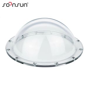 Kameras 6 Zoll Dome Port Transparent Deckung Ersatz für GoPro Hero 10 9 8 7 6 5 Osmo Action Kamera Dome Port Reparaturteile Zubehör Zubehör