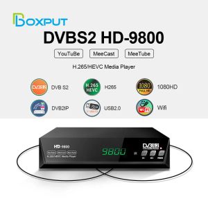 ボックス衛星デコーダーHD 1080p DVBS2更新されたスーパー/プライム衛星テレビレシーバーH.265 HEVC受容体デジタルテレビボックスサポートUSB WIFI