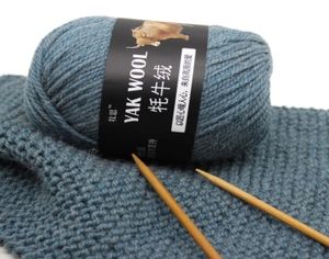 100Gball Fine Worsted Blended virka garn Knittande tröja Scarf Yak Wool Garn för stickning av fartyg1361326
