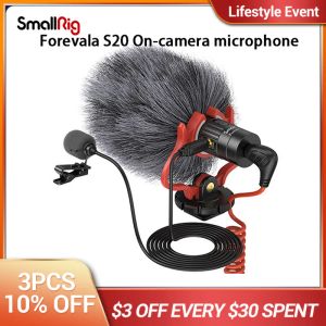 Микрофоны Smallrig S20 Oncamera Microphone с помощью Stere Microphone Stereo Mic для камер DSLR для iPhone и смартфонов 3468