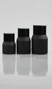 15g 30g 50g Frost Black Glass Cream Jar With Lids White Seal Insertion Container Cosmetic Packaging Glass Cream9091593