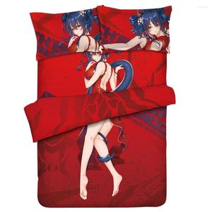 Bedding Sets MGF Arknights Conjunto de edredão Capas de brophases Chen Anime Consolador Sexy Cama de cama de cama de cama