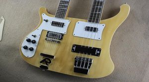 Kaliteli Sol El Çift Kafa Çift Boyun 12 String Çift String Elektro Gitar artı Dört Dize Bas Wood7617644