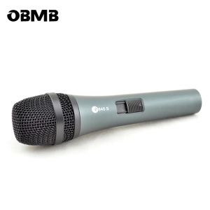 Microfones frete grátis, preço de venda E845S Firou o microfone vocal dinâmico de cardioide, microfone vocal de Sennheisertype com fio