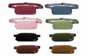 Womens Bum Everywhere Fleece Crossbody Bag Yoga Luxury Designer Belt Nylon Bag Bumbags Fanny Pack Get Up Handbag Outdoor Fashion9984075