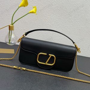 Designerskie torby na ramię przełącza glocki z łańcuchem dla kobiet zielona marka torba cowhide torebki crossbody metalowe logo magnetyczne przełącznik klamry sprzęgła złota mini