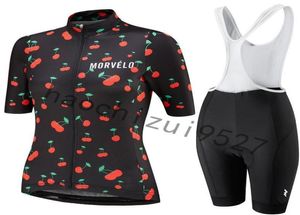 2020 Högkvalitativa kvinnor Korta ärmar Cykeltröja Set Summer MTB Bicycle Clothing 9D Gel Pad Bib Shorts Bike Clothes Cycle SPOR5814856