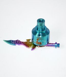 Titanyum Oyma Aracı Balmumu Oyma Aracı Kiti GR2 Kılıç Tipi Araç 14mm 18mm Titanyum Tırnak Dabber CARB CAP2751891