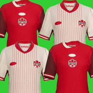 2024 Canada Soccer Soccer Maglie Nazionale Uniforme Davies J.David 24 25 Ugbo Larin Cavallini Millar Eustaquio Osorio 2025 Shirce da calcio T All Away Men Kid Kit Kit