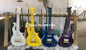 Multi kolor dostępne w magazynie serii Diamentowej Prince Cloud Electric Gitara Oll Body Maple Neck Symboli