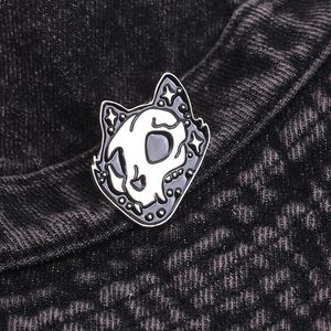 Punk Skull Animal Spectone Cartoon Creative Skull Cat Wolf Face Badge Personalized Anime Movies Games Games Pins Hard Enamel Pins raccolta la spilla da cartone animato in metallo