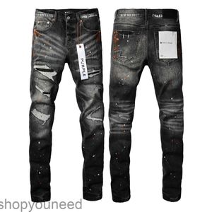 Purple Brand Jeans American High Street Black Hole Patch 9018