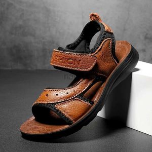 Slipper Fashion Children Boys Sandals Pu Leather Casual Shoes Classic Flats Brown Verão 2022 Crianças Roma Sandals Boys Frete grátis 2448