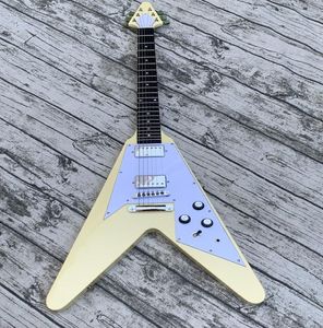 Custom s Flying V Electric Guitar Bone Nut Wrap Around Bridge