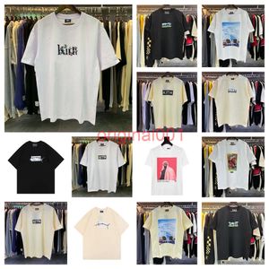 Kith Shirts Hot Sell Kith Designer Tees Mens Kith T-Shirts Summer Top Top Stampa con oversize 100% Taglie di cotone casual in cotone per uomo e donna Annuncio