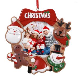 Frames Christmas Picture Frame Ornaments Po Ornament Hanging Xmas Tree For Holiday Party Favors