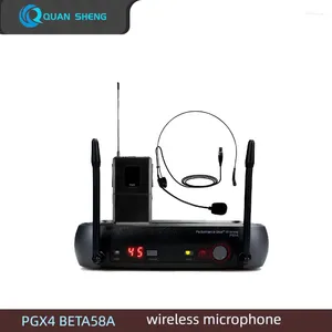 Microfones PGX4 UHF MIC Wireless Cardioid Handheld Stage Studio PGX24 Microfone