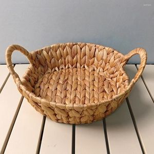 Dinnerware Define o suporte de armazenamento de mesa de mesa tecida Pão de pão prateleiras de servir pequenas cestas naturais frutas