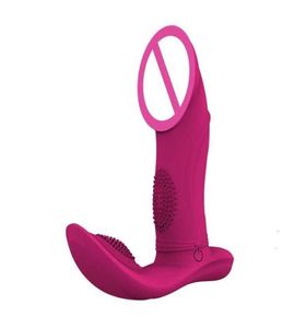 Sexspielzeugmassagebeistung Vorspielwerkzeug Dildo -Vibrator Vibration Panties Wireless Fernbedienung Analspielzeug für Frauen Paar weibliche Masturba9663134
