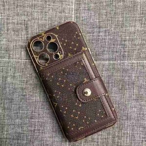 Cell Phone Cases Beautiful iPhone 15 14 13 Pro Max Designer Leather Card Wallet Hi Quality Purse 18 17 16 15pro 14pro 13pro 12pro 12 11 X Xs 7 8 Case with Box Q240408