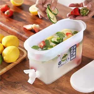 Garrafas de água 3,5l Freezer Jug Graderator Distribuidor de chá de leite garrafa transparente bebendo refrigerante de cerveja com gadgets de barra de panela