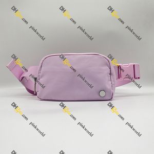 Yoga pinkworld bag Everywhere belt bag Outdoor sport yoga waist bag women men gym elastic adjustable strap zipper fanny pack wholesale bag Super Version