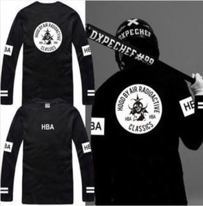 Новая футболка с длинным рукавом под капюшоном от Air Radioactive HBA футболка HBA Classics Tee рубашка 6 Color 100 Cotton1624348