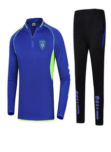 SC Bastia Men Sport Tracksuits Soccer Half Zipper Training Suits Customize Club Logo Kids Size 22 28 Running Set6668511